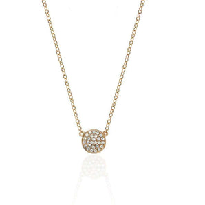 Round Cut Illusion Diamond Necklace
