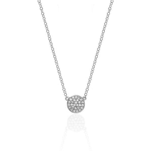 Round Cut Illusion Diamond Necklace