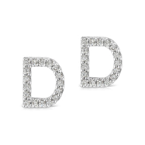 Diamond Letter Earrings