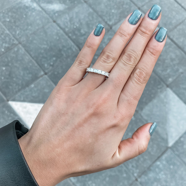 Asscher Cut Eternity Band