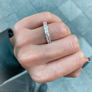 Asscher Cut Eternity Band