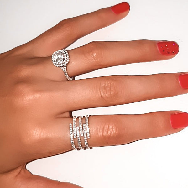 6 plugged pave ring