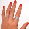 6 plugged pave ring