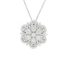 Mix Shape Diamond Flower Necklace
