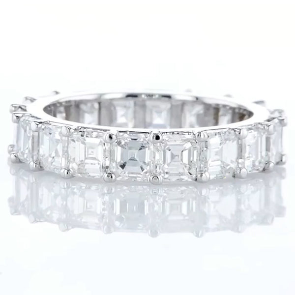Asscher Cut Eternity Band