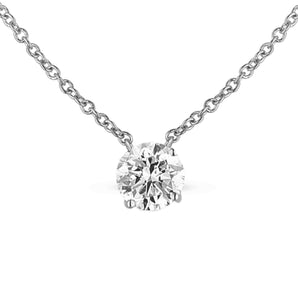 Floating Round cut Pendant Necklace