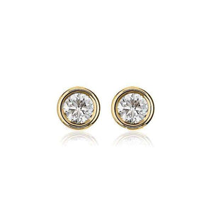 Bezel Diamond Stud