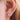 Emerald cut Solitaire Studs