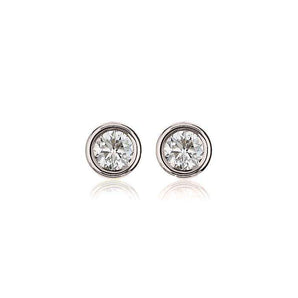 Bezel Diamond Stud