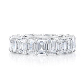 Emerald Cut Eternity Band
