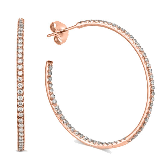 Open Diamond Hoops