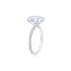 Oval cut with Pavé Band
