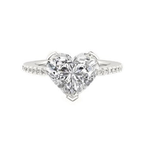 Heart Cut with Pavé Band